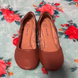 Time and Tru Tan Brown Color Ballet Flats 6.5